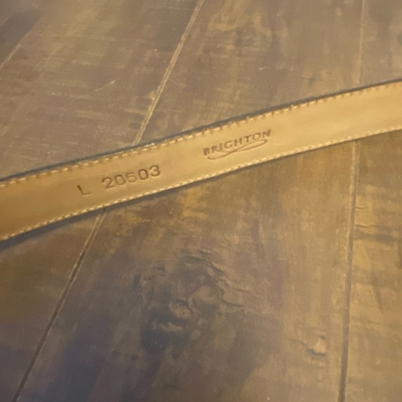 Brighton Black leather Adjustable Toggle belt - Picture 4 of 10